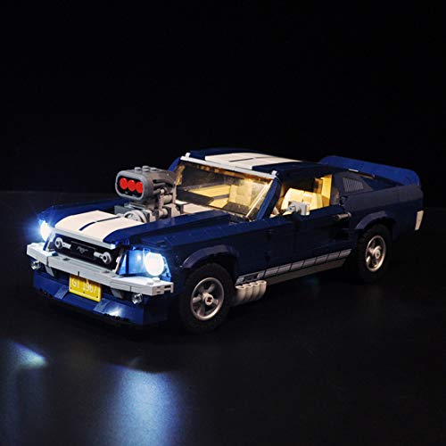 Lingxuinfo LED Light Kit Compatible with Lego Ford Mustang 10265 Building Kit