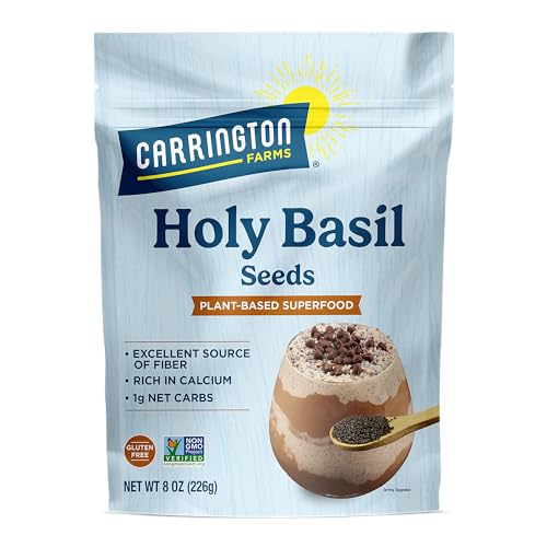 Carrington Farms Holy Basil Seeds Gluten Free, Paleo, Keto, High ...