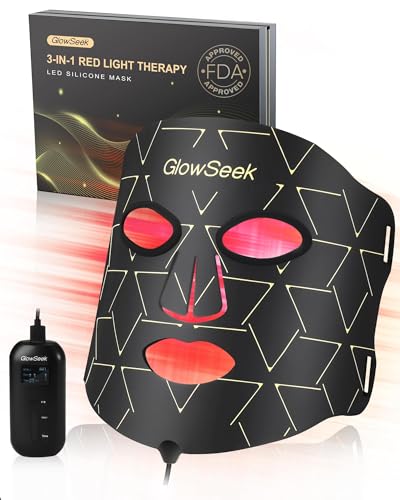 GlowSeek Red Light Therapy Mask for Face, LED Face Mask