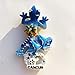 Lizard Cancun Messico Calamità da frigo 3D Polyresin Tourist City Viaggio Souvenir Collezione Regalo Forte Frigorifero Sticker