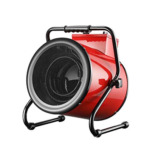 Calentadores Industriales Eléctricos De Alta Potencia De Baja Energía 380V / 5KW / 9000W Inclinación De 45 ° Calentador Eléctrico De Ventilador De Cerámica Ajustable De 3 Velocidades, Protección con