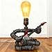 WIBOTA Cool Table Lamp - Vintage Steampunk Decor, A Very Relevant Gift for Music Fanatics & Guitar Aficionados