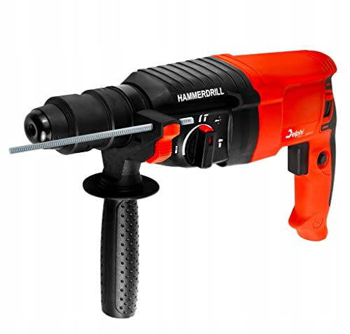 Delphi Bohrhammer, Schlagbohrhammer, SDS plus power, Bohren, Schmieden, 2600 W, 4J, großer Satz, Schlagzahl: 4000/min, Selbstklemmendes Bohrfutter, 4 Betriebsarten hammer drill – Bild 3