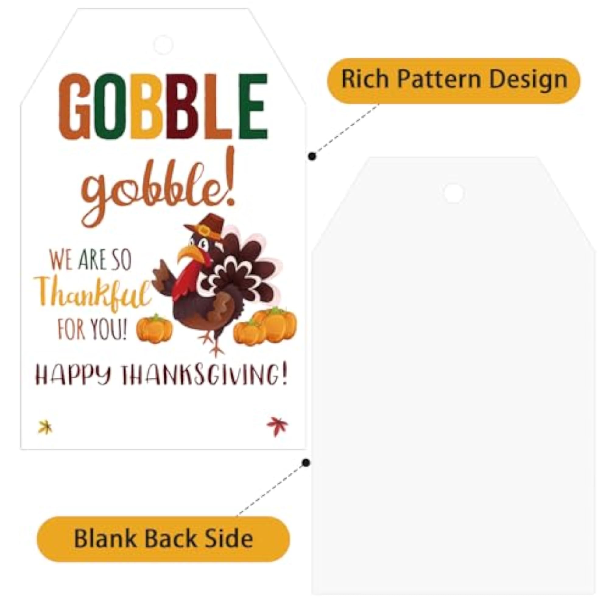 Thanksgiving Gift Tags, Happy Thanksgiving Tags