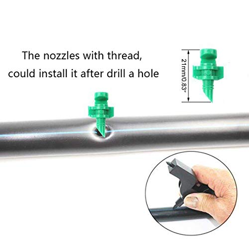 90 180 360 Degree Atomizing Sprinkler Sprayer, Micro Garden Lawn Water Spray Misting Nozzle Sprinkler Irrigation System For Agriculture,Hydroponic And Aeroponic Irrigation, 3Colors, 150Pcs #TOP5