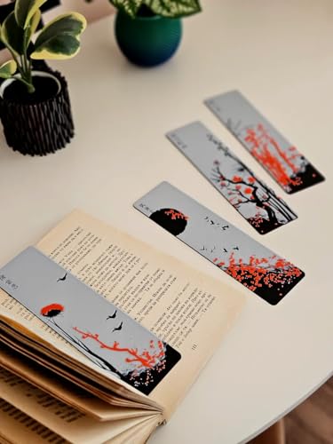 Image of 3D Anime Warrior Bookmark Set (Set of 3) - Demon Slayer Inspired | Stylish Matte Finish | Perfect Gift for Manga & Anime Fans (Cherry Blossom)