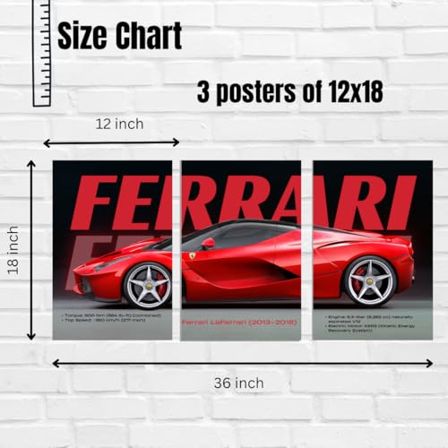 Image of Good Hope Ferrari car poster for room decoration | Size 12x18 inches A3 Size, perfect art piece for boys room decor | wallart | Poster, car posters For Room Decor, wall decoration, Gift Item