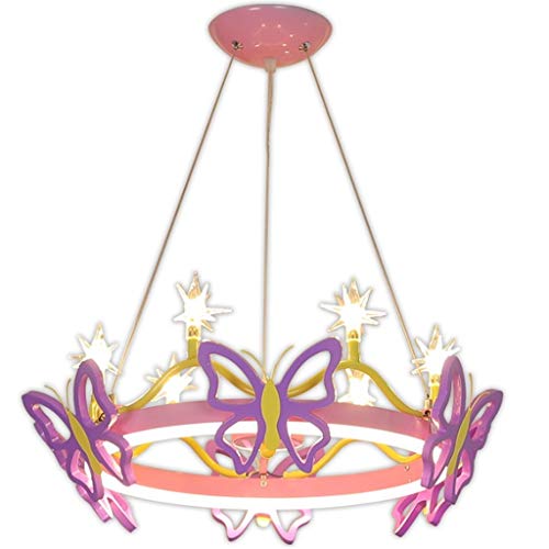 Lustre LED pour chambre d'enfant moderne plafonnier brillant luminaire chambre fille