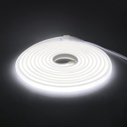 Miniatura 8 de XUNATA COB - Tira de luces LED de neón de 32.8 pies, 110 V, 288 LEDsm, tira de luces LED FCOB, impermeable, flexible, superbrillante, luz diurna