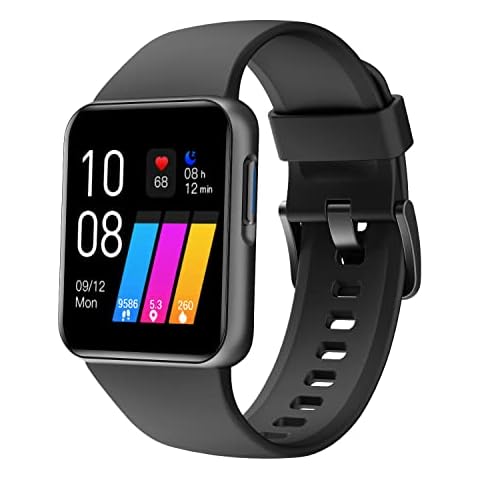 GRV Smart Watch,1.4" HD Touch Screen Smart Watch for Men,Fitness Tracker Watch with SpO2,Heart Rate Monitor,Pedometer Watch with Personalized Watch Face Smart Notify Smartwatch for Android iOS Cover