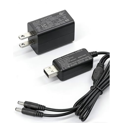 SAVIOR HEAT Charger USB-DC Dual Port Wall Adapter for 7.4V 2200mAh 3000mAh Li-Polymer Battery Heated Gloves Mittens Liners Socks USB01