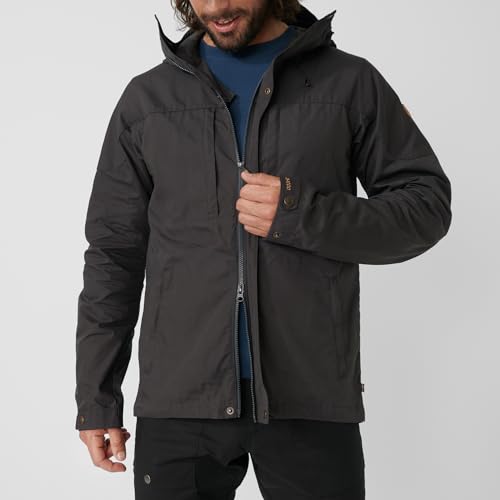 Image of Fjallraven Skogso Men's Jacket - Water and Wind Resistant, Adaptable w /Greenland Wax, Breathable - Hiking, Trekking