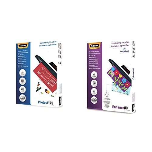 Pochettes de plastification A4 brillantes et haute qualité en pack de 200 pièces