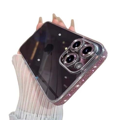 Yesunktt �L���L������t���[�� iPhone 15 Pro Max�p�P�[�X�A�����^�X�����t�B�b�g�N���A�����K���X�o�b�N�J�o�[�A�L���L���{�[�_�[�A�t���v���e�N�V�����v���~�A���d�グ�A�_�[�N�p�[�v��