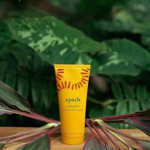 Nu Skin Epoch Fire walker Foot Cream | Infused with Hawaiian Ti Leaf & Babassu Oil | Soothes Tired Feet | Relaxing & Moisturizing Making it Travel Essentials | Foot Care | 3.4 Fl Oz | 1 Pack