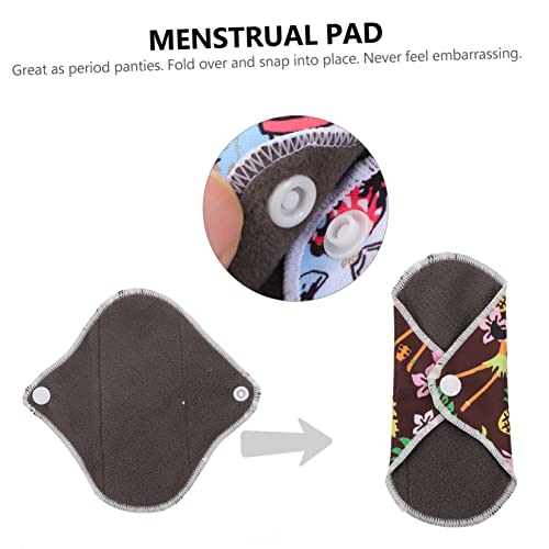 SOESFOUFU 1 Conjunto De Absorventes Higiênicos Laváveis Pano Menstrual Almofadas De Incontinência La