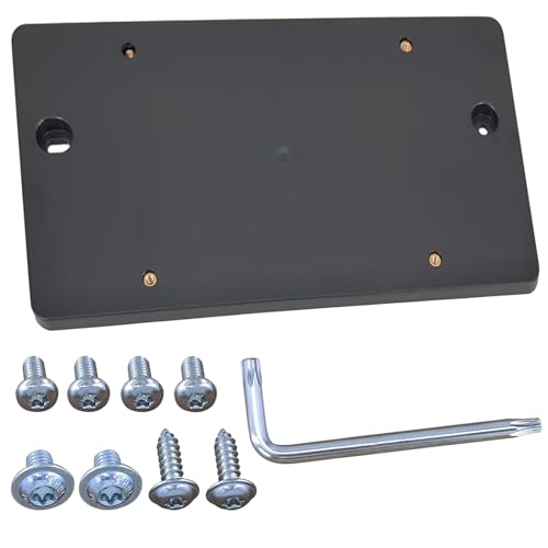 ZANURA Rear Bumper License Plate Bracket Holder Set for 2002-2024 Audi A4 S4 RS4 A3 S3 RS3 Q3 RSQ3 A5 S5 RS5 A6 S6 RS6 A7 S7 RS7 A8 S8 Quattro Sportback Allroad Q5 SQ5 Q7