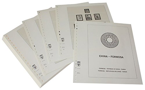 Feuilles Lindner Chine Taiwan 1970-1975 avec timbres taxes pour album