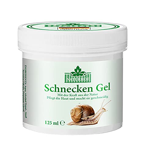SCHNECKEN-GEL 125ml NATURHOF Schneckengel Feuchtigkeitscreme Hautcreme Hautpflege Anti Aging Creme Balsam 24