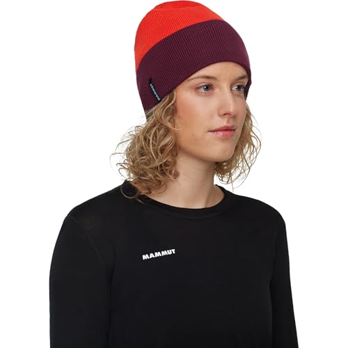 Bonnet Haldigrat Mammut rouge vin taille unique pour le ski
