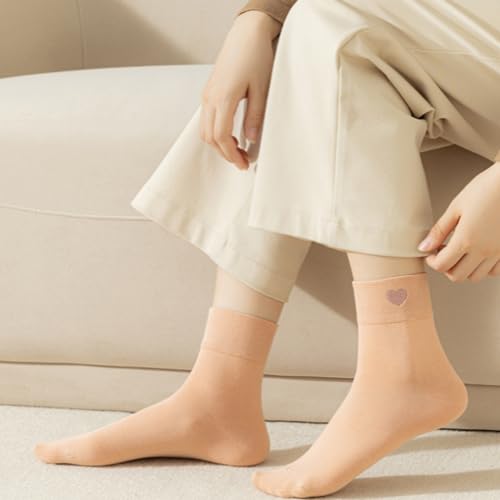 5 Pairs Cute Heart Ankle Socks,Soft Cotton Ankle Crew Socks Birthdays Christmas Gifts for Women Girls Socks2