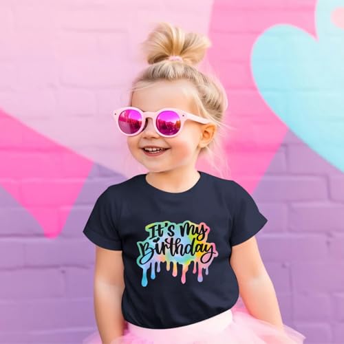Image of It's My Birthday Girl Shirt 4th 5th 6th 7th 8th 9th 10th 11th 12th Graphic Tee for Kids Party Cute Girls Tshirts Tees