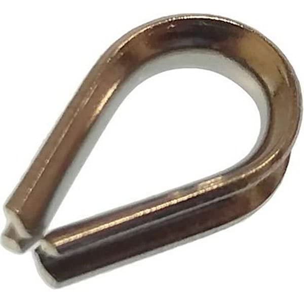 Guardacabos inox 14 cosse coeur acier inoxydable pour gréement et levage