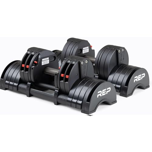 Rep Quickdraw Adjustable Dumbbells 5-30 lbs