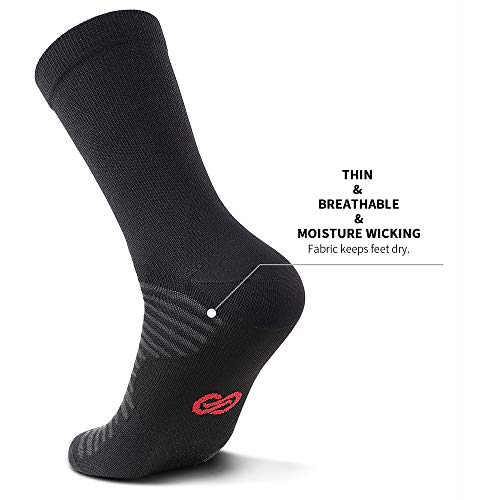 Paplus Compression Athletic Crew Socks (6 Pairs) For Men & Women #TOP4