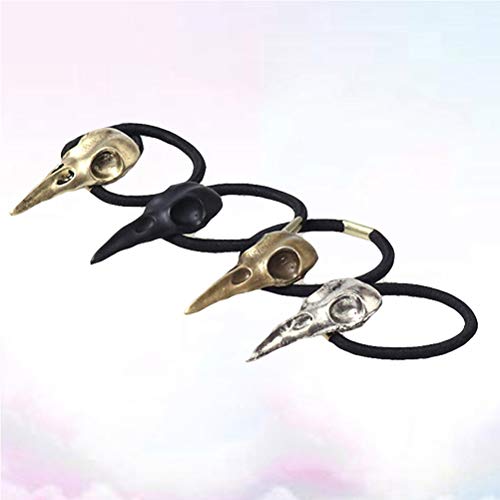 Lurrose - Set di 4 elastici per capelli a forma di...