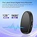 128GB (9680 Hours) Voice Recorder with Triple Noise Reduction, MDalong Voice Activated Recorder with Outside Speaker, 3072kbps HD MP3 Audio Recorder for Work, Lectures, Black