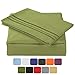 TASTELIFE 105 GSM Deep Pocket Bed Sheet Set Brushed Hypoallergenic Microfiber 1800 Bedding Sheets Wrinkle, Fade, Stain Resistant - 4 Piece?Green?California King?