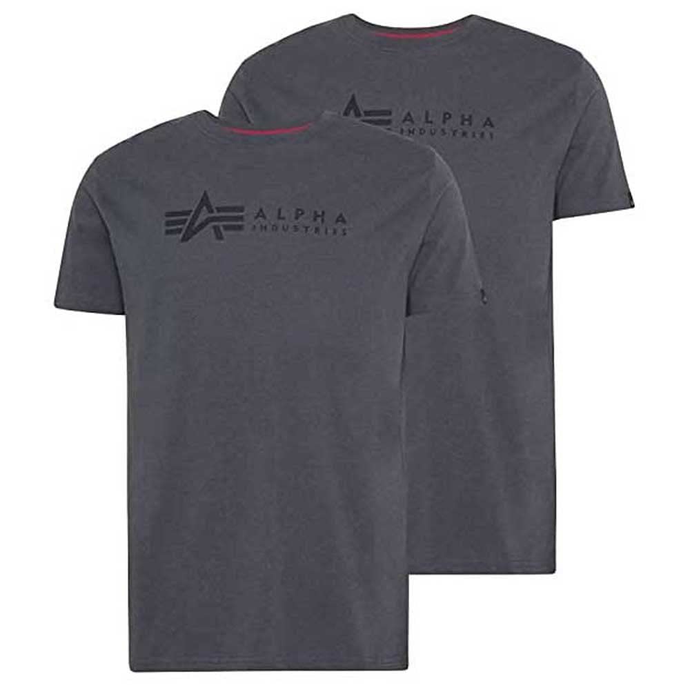 Alpha Industries Herren Alpha Industries Alpha Label T 2 Pack T-Shirt für Herren T-Shirt (2er Pack)