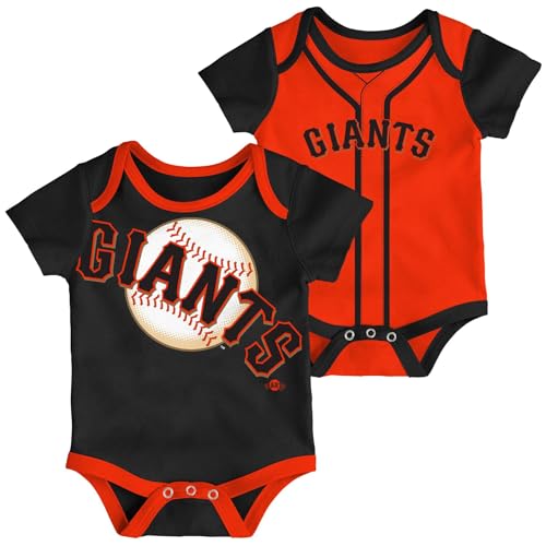 Image of Outerstuff MLB Newborn & Infants 0-24 Months 2 Piece Team Graphic Creeper Bodysuit Romper Set