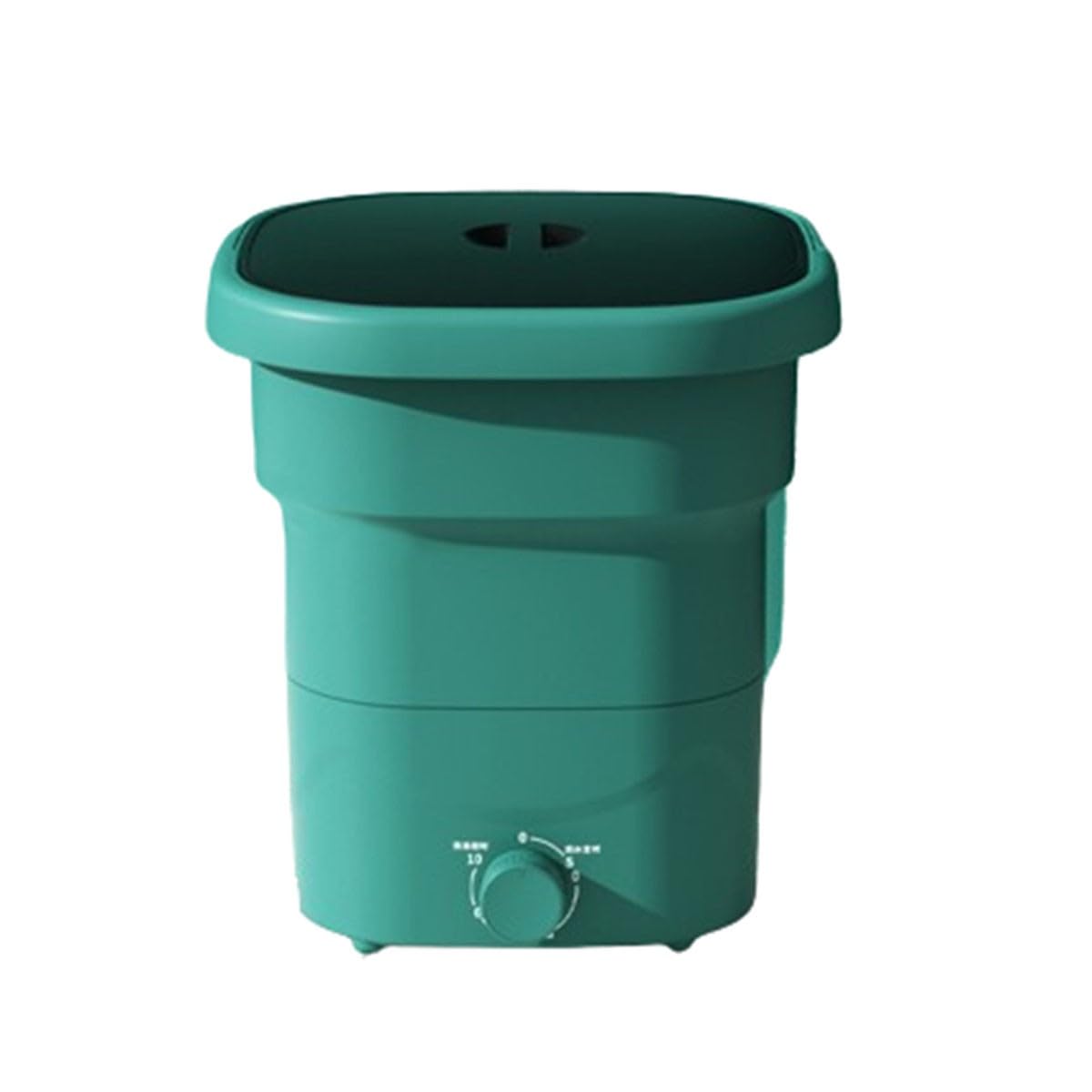 Składana mini pralka, kompaktowa pralka, przenośna pralka, do odzieży dziecięcej, bielizny lub małych przedmiotów, apartament, akademik, Camping Peacock Green