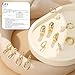 BESTEEL 13 Pairs Small Stud Hoop Earrings Set for Women Hypoallergenic 14K Gold Plated Dainty Huggie Hoops Lightweight Earrings for Gift