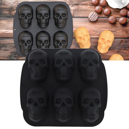 Głowa Czaszki Forma do Pieczenia Szkieletowa Patelnia Silikonowa zestaw foremek do ciasta z czaszką Halloween