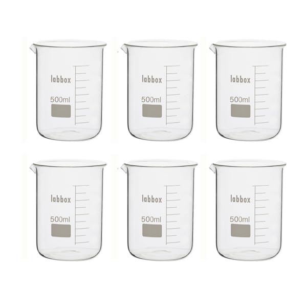 Becher aus Borosilikatglas LBG 3.3 (500 ml, 6)