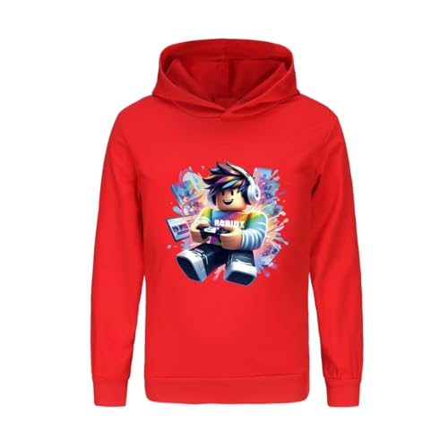 ALAMing Boy Unspeakable Hoodie Long Sleeve Top Tee Games Family Cotton Pullover (red08, 6-7 Years)