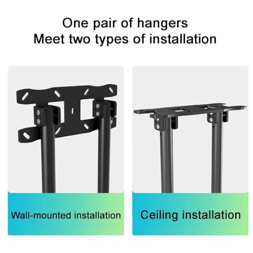 Support plafond TV réglable pour sécuriser un très grand écran de 86"