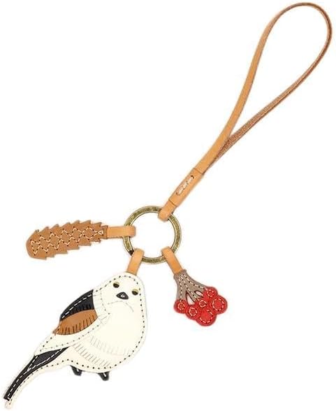 Amazon | [ゲンテン] 革チャーム シマエナガ ワクワクチャーム シロ