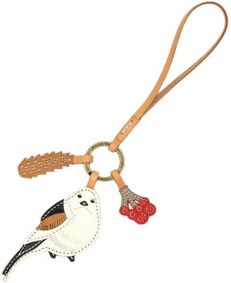 Amazon | [ゲンテン] 革チャーム シマエナガ ワクワクチャーム シロ 