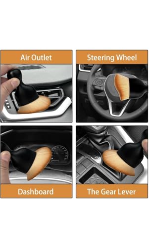Image of 5 PCS Microfiber Car Duster Kit - Interior & Exterior Car Cleaning Detailing Tool Scratch & Lint Free, Pollen Removing Extendable Long Handle Duster for Car & Motorcycle