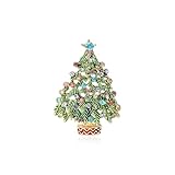 Christmas Brooch Christmas Tree Outfit Rhinestone Brooches and Pins for Women Holiday Jewelry Gifts Stocking Stuffers
