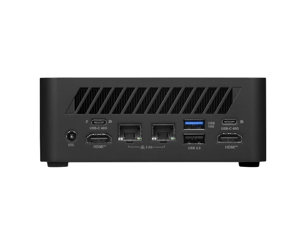 MSI Cubi AI 8M-008BEU Cubo Nero 8645HS AMD SoC 4,3 GHz Altoparlanti incorporati (MSI Cubi Z AI 8M AMD Ryzen 5 8645HS Barebone)
