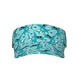 Stujvc Unisex-Sonnenblende, Hai mit Sonnenblende, feuchtigkeitsableitendes Schweißband,...