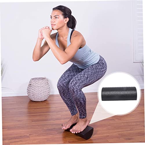 Fitness Foam Roller Half Round Yoga Muscle Massager 11.85x5.91x2.95in Black miniatura 5