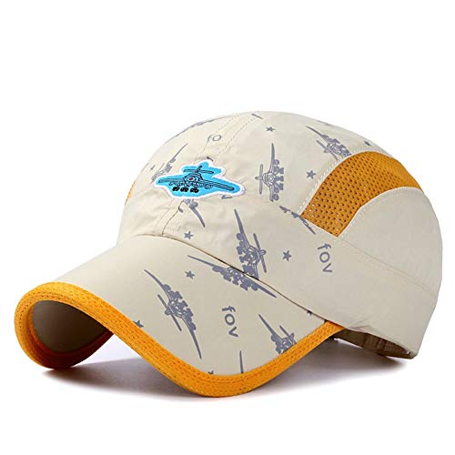Image of Home Prefer Kids Lightweight Quick Drying Sun Hat Airy Mesh UV Protection Caps Boys Girls UPF50 Baseball Caps Run Beach Water