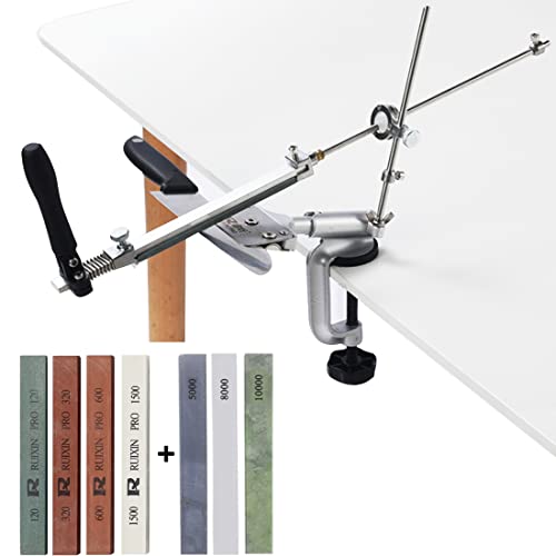 Exclusive RUIXIN PRO RX-008 Professional Knife Sharpener with 7 Whetstones, 360° Rotation Flip Design Fixed-Angle Stainless Steel Kitchen Chef Knife Sharpening Kit System, Fine Grinding Polishing Tool 🔥 Flash Sale RUIXIN PRO RX-008 Professional Knife Sharpener with 7 Whetstones, 360° Rotation Flip Design Fixed-Angle Stainless Steel Kitchen Chef Knife Sharpening Kit System, Fine Grinding Polishing Tool