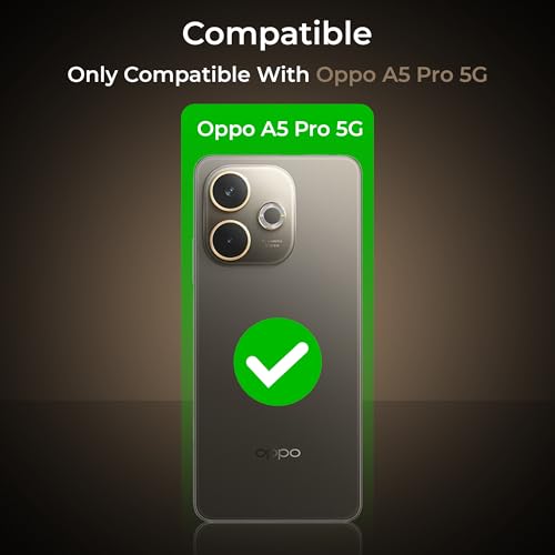 Image of A rtistque Clear Hard Transparent Acrylic Armor Anti-Drop Shockproof TPU Edge Back Cover Case for Oppo A5 Pro 5G - Black